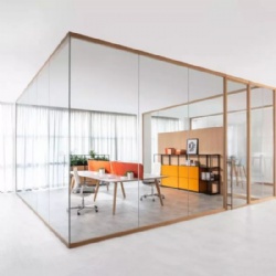 Aluminium Frameless Glass Office Partition