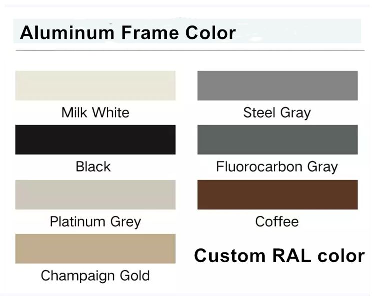 aluminum frame color
